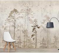 SHINERING Custom Wallpaper 3D Hand-Painted Woods Background Wall Living Room Bedroom Restaurant Mural Hotel Cafe Decoration Painting 400cm(L)×280cm(H)