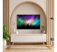 SHINERING Iceland Aurora Borealis Landscape Northern Polar Lights Nature Poster Prints Canvas Painting Wall Art Picture Home Decor A4 50X70Cm Unframed