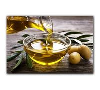SHINERING Kitchen Vintage Wall Art Canvas Painting Green Olives With Branch And Natural Olive Oil Posters Prints Restaurant Room Decor A4 60X80Cm Unframed