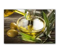 SHINERING Kitchen Vintage Wall Art Canvas Painting Green Olives With Branch And Natural Olive Oil Posters Prints Restaurant Room Decor A2 60X80Cm Unframed