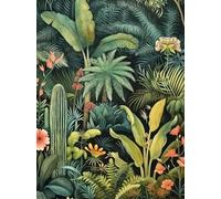 SHINERING Nordic Abstract Tropical Jungle Wild Plants Animals Wall Art Poster Prints Canvas Painting Picture Home Decoration A4 60X80Cm Unframed