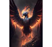 SHINERING Retro Art Legends Phoenix Bird Canvas Painting Posters And Print Wall Art Hd Pictures For Living Room Home Decor A12 60X80Cm Unframed