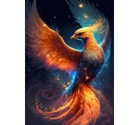 SHINERING Retro Art Legends Phoenix Bird Canvas Painting Posters And Print Wall Art Hd Pictures For Living Room Home Decor A2 50X70Cm Unframed
