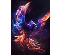 SHINERING Retro Art Legends Phoenix Bird Canvas Painting Posters And Print Wall Art Hd Pictures For Living Room Home Decor A9 60X80Cm Unframed