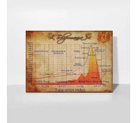 SHINERING Retro Tulip Mania Stock Market Canvas Poster Stock Trading Infographic Prints Wall Art Pictures Home Office Decor Finance Gift 21Cmx30Cm No Frame