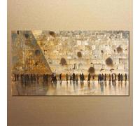 SHINERING Vintage Jewish Jerusalem Canvas Print Western Wailing Wall Modern Painting Landscape Hd Printed Posters Pictures For Dining Room Decor A15 60Cmx80Cm No Frame