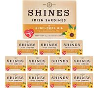 Shines Tinned Irish Sardines in Sunflower Oil - 12 x 106g Cans