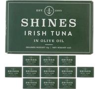 Shines Wild Irish Albacore Tinned Tuna in Olive Oil - Low Carb & High Protein Canned Tuna - Ideal for Keto Diet - Hand Filleted - High in Omega 3 - Gluten Free - 12 x 111g Cans