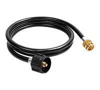 SHINESTAR 6 FT Propane Adapter Hose - Compatible with Coleman Stove, Weber Q Grill, Mr. Buddy Heater & More - Connects 1 lb Portable Appliances to 20 lb Tanks