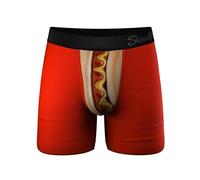 Shinesty Ball Hammock Boxer Brief - Pouch Underwear For Men - Flyless, Hot Dog, L