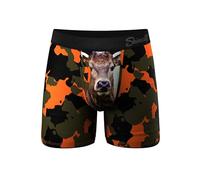 Shinesty Ball Hammock Mens Boxer Briefs, Camo Deer, S