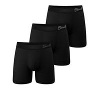 Shinesty Boxer Briefs for Men Pack of 3 - Hammock Support Pouch Underwear for Men - Flyless, Black, XL