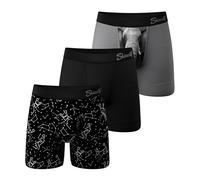 Shinesty Boxer Briefs for Men Pack of 3 - Hammock Support Pouch Underwear for Men - Flyless, Top Sellers, L