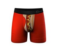 Shinesty Hammock Support Mens Boxer Briefs, Hot Dog, L
