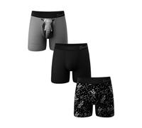 Shinesty Hammock Support Mens Boxer Briefs | Underwear Flyless | 3 Pack, Top Sellers, L