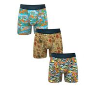 Shinesty Hammock Support Mens Boxer Briefs with Pouch | Mens Underwear Flyless | US Small 3 Pack Black, National Parks, S