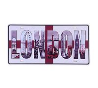 Shinewe Auto License Plate Car Tag Home/Cafe Bar/Pub/Restaurant/Exhibition Wall Decor Vintage Plaque 15x30cm (LONDON)