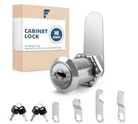 shinfly Cabinet Lock 16mm Comes with 5 Different cam Lock Plates, with 4 Keys,Cupboard letterbox Lock Locker Locks