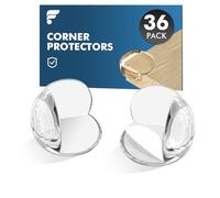 shinfly Corner Protectors for Baby, 36 PACK Thick Table Furniture Edge Protectors for Kids with Strong Adhesion, Sharp Corners Guard & Edge Safety Proofing(Clear, Round)
