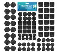 shinfly Felt Furniture Pads 60 Pcs, Floor Protector for Chair Leg, Self-Adhesive Pads for Furniture Feet, Anti-Scratches and Reduce Noise, Protect Your Hard Wood Floor