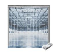 SHINGJING Clear PVC Strip Curtain Kit,Flexible Vinyl Plastic Strip for Freezer Room Walk in Cooler Warehouse Industrial Doorway Windproof Divider(W210xH230cm/W82.68xH90.55in)