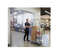 SHINGJING Heavy Duty Clear PVC Strip Curtain,2mm Thick Plastic Vinyl Walk in Cooler Door Screen, for Freezer Room Coldroom Warehouse(W210xH230cm/W82.68xH90.55in)