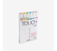 ShinHan : Touch Twin 6 Brush Marker Pen Set : Pastel Colors