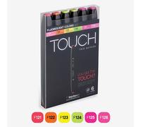 ShinHan : Touch Twin 6 Marker Pen Set : Flourescent