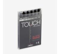 ShinHan : Touch Twin 6 Marker Pen Set : Grey Colors