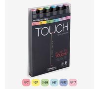 ShinHan : Touch Twin 6 Marker Pen Set : Pastel Colors