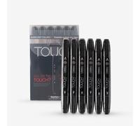ShinHan : Touch Twin 6 Marker Pen Set : Warm Grey Tones A