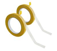 ShinherYee 2 Rolls Double Sided Tape Heavy Duty, 0.6in x 66ft Strong Double Sided Sticky Tape with Fiber Mesh, Super Sticky Fiberglass Mesh Tape for Carpet Wall Floor (40m*1.5cm)