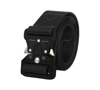 ShinherYee Tactical Belt, Work Belt for Men, Military Belt Mens Belts, Webbing Adjustable Nylon men's belts, for Work Outdoor Army Policemen Casual Using (1, black)