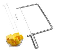 ShinianYa Cheese Slicer Accessories Cheese Cutter Stainless Steel Components - Great for Making Giftable Cheese Cutting Boards with This Cheese Slicer Kit (Stainless Steel Handle,1)