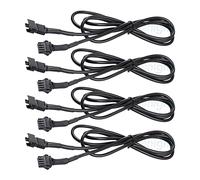 SHINIGHT Rock Light Extension Wire 4 Pin 4 Pcs 47 Inch Waterproof Extension Cord Cable Connector for LED Motorcycle ATV Car Light RGB Multi-Color Neon Strip Underglow Rock Light