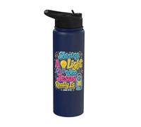 Shining A Light On Who Jesus Really is Vacation Bible School Stainless Steel Insulated Water Bottle