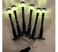 Shining Blocks LED Lighting Kit Black Lamp Posts Street Light 1 x 6 for Lego USB Powered