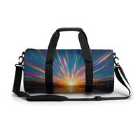 Shining Brilliance Gym Bag Sport Gym Tote Bag Lightweight Duffle Bag Carry On Weekender Bags for Women Men, white, 17.7in/9in/9in