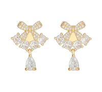 Shining Butterfly Knots Ear Jewelry Ear Clip for FreeClip 1/2 Bluetooth-Compatible Headphones Decorations Zirconia Clamps
