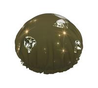 Shining Diamond Multi-Scene And Multi-Purpose Shower Spa Double-Layer Waterproof Shower Cap And Cooking Cap, Suitable For Adults, Children And Men And Women.