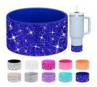 Shining Diamond Silicone Boot for Stanley Cup 40/30/20oz, Made for HydroJug Traveler 40/32oz & Simple Modern 40/30oz, for Owala Tumbler 40oz, Bottom Protector for Stanley Cup Accessories, Royal Blue