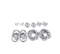 Shining Diva Fashion 5 Pairs Combo Set Latest Stylish Stud Earrings for Women and Girls (15828er)