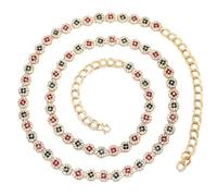 Shining Diva Fashion Belt for Women and Girls Stylish Traditional Crystal Kamarbandh Kamar Chain Waist Belt for Dresses lehenga Saree (16566kb), Onesize, Non-Precious Metal, No Gemstone