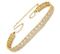 Shining Diva Fashion Belt for Women and Girls Stylish Traditional Kundan Kamarbandh Kamar Chain Waist Belt for Dresses lehenga Saree (16574kb), Onesize, Non-Precious Metal, No Gemstone