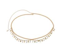 Shining Diva Fashion Belts for Women and Girls Stylish Crystal Kamarbandh Kamar Chain Waist Belt for Dresses Jeans Saree (rrsd16600kb), Onesize, Non-Precious Metal, No Gemstone