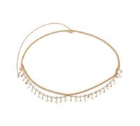 Shining Diva Fashion Belts for Women and Girls Stylish Crystal Kamarbandh Kamar Chain Waist Belt for Dresses Jeans Saree (rrsd16601kb), Onesize, Non-Precious Metal, No Gemstone