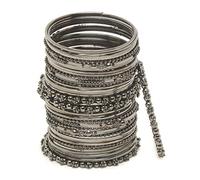 Shining Diva Fashion Latest Set of 40 Stylish Traditional Bangle for Women, 2.8, Metal, No Gemstone