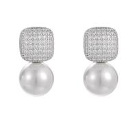 Shining Diva Fashion Latest Stylish Crystal Pearl Earrings for Women and Girls (rrsd16115er)
