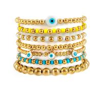 Shining Diva Fashion Latest Stylish Multilayer Boho Bohemian Bangle Bracelet for Women and Girls (rrsd15910b)