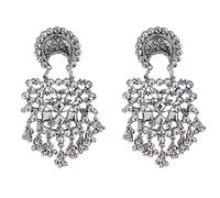 Shining Diva Fashion Latest Stylish Oxidised Kundan Earrings for Women and Girls (13185er)